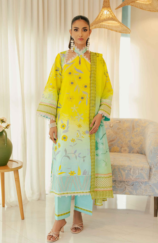 Al Zohaib | Sun Shine Bloom Cotton Silk |  SCS-24-09