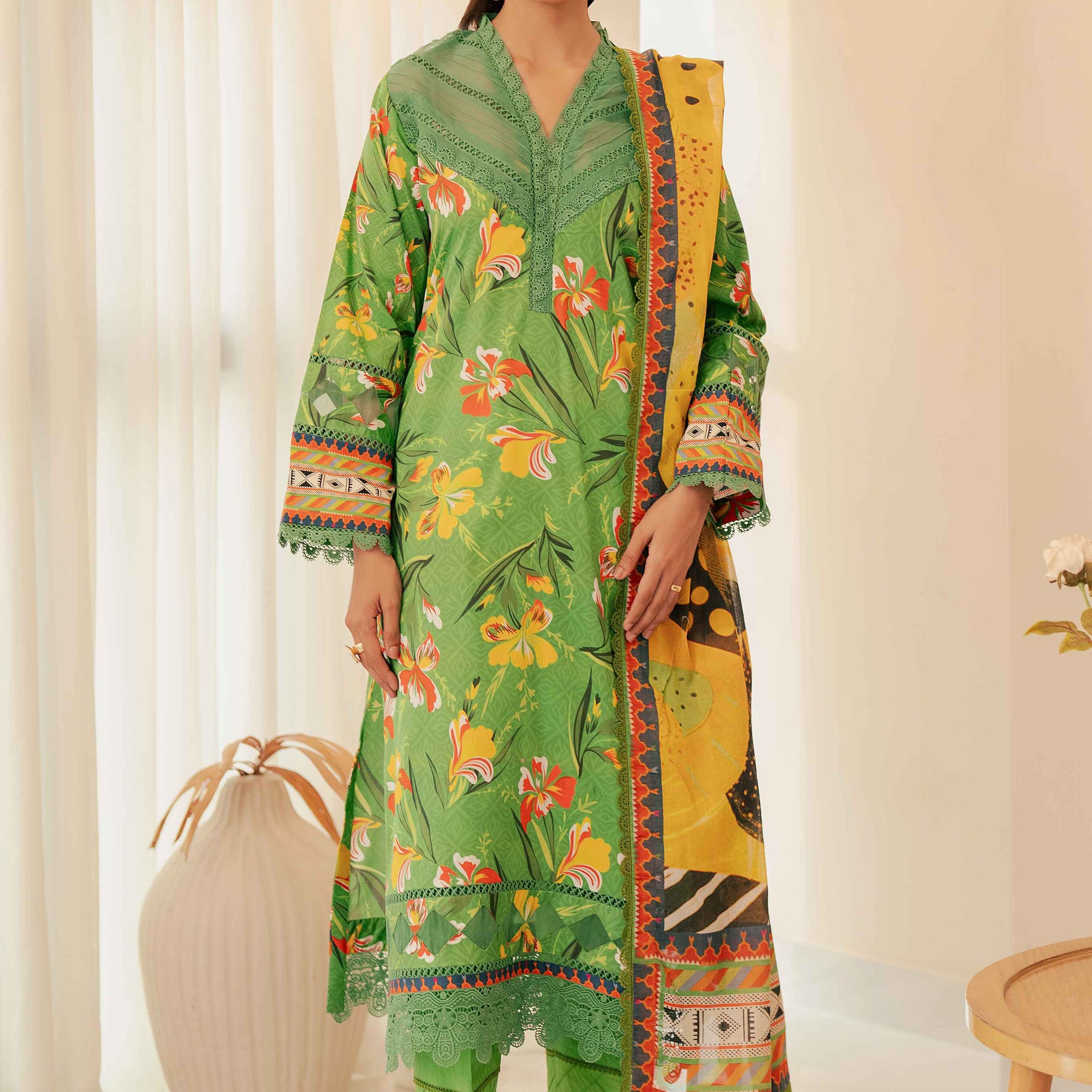 Al Zohaib | Sun Shine Bloom Cotton Silk |  SCS-24-11