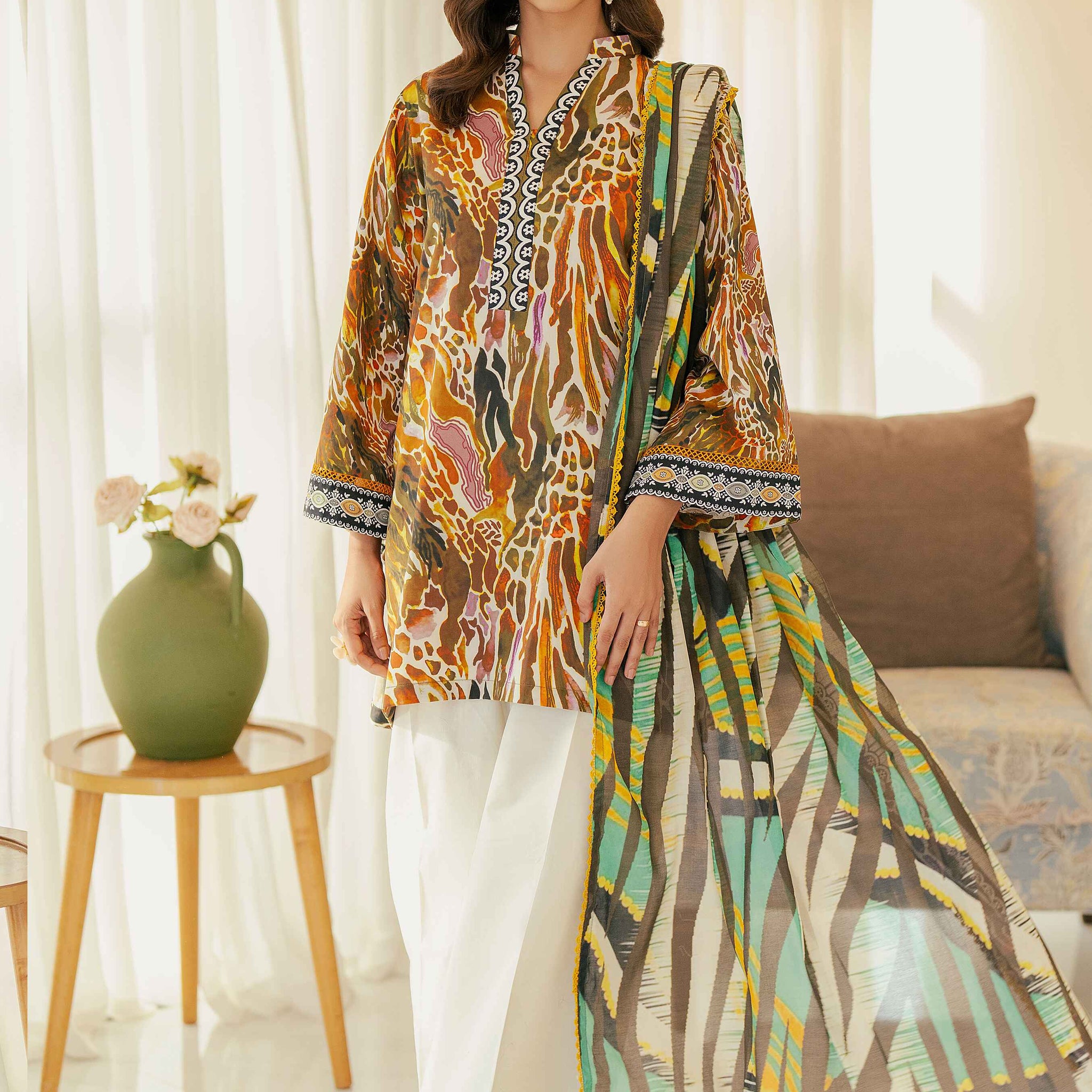 Al Zohaib | Sun Shine Bloom Cotton Silk |  SCS-24-01