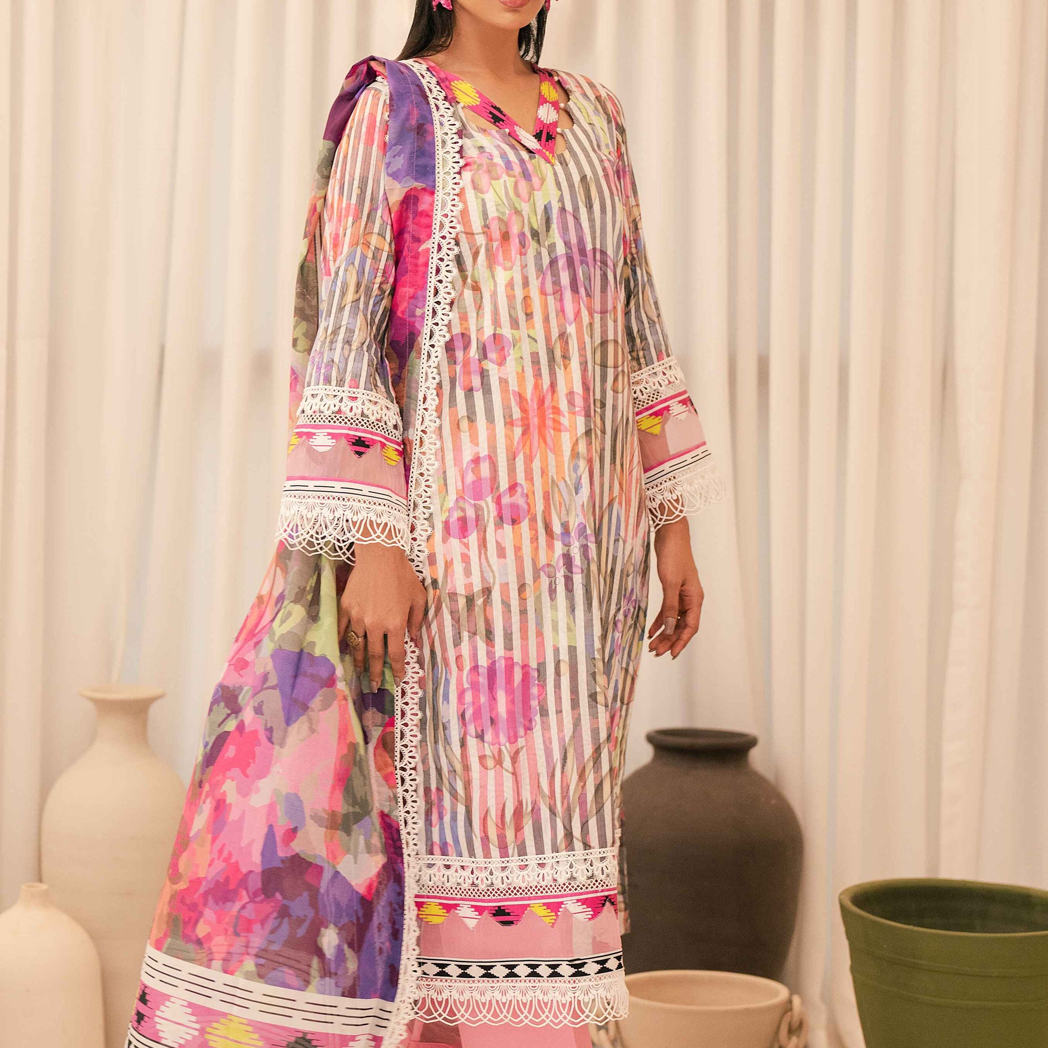 Al Zohaib | Sun Shine Bloom Cotton Silk | SCS-24-02