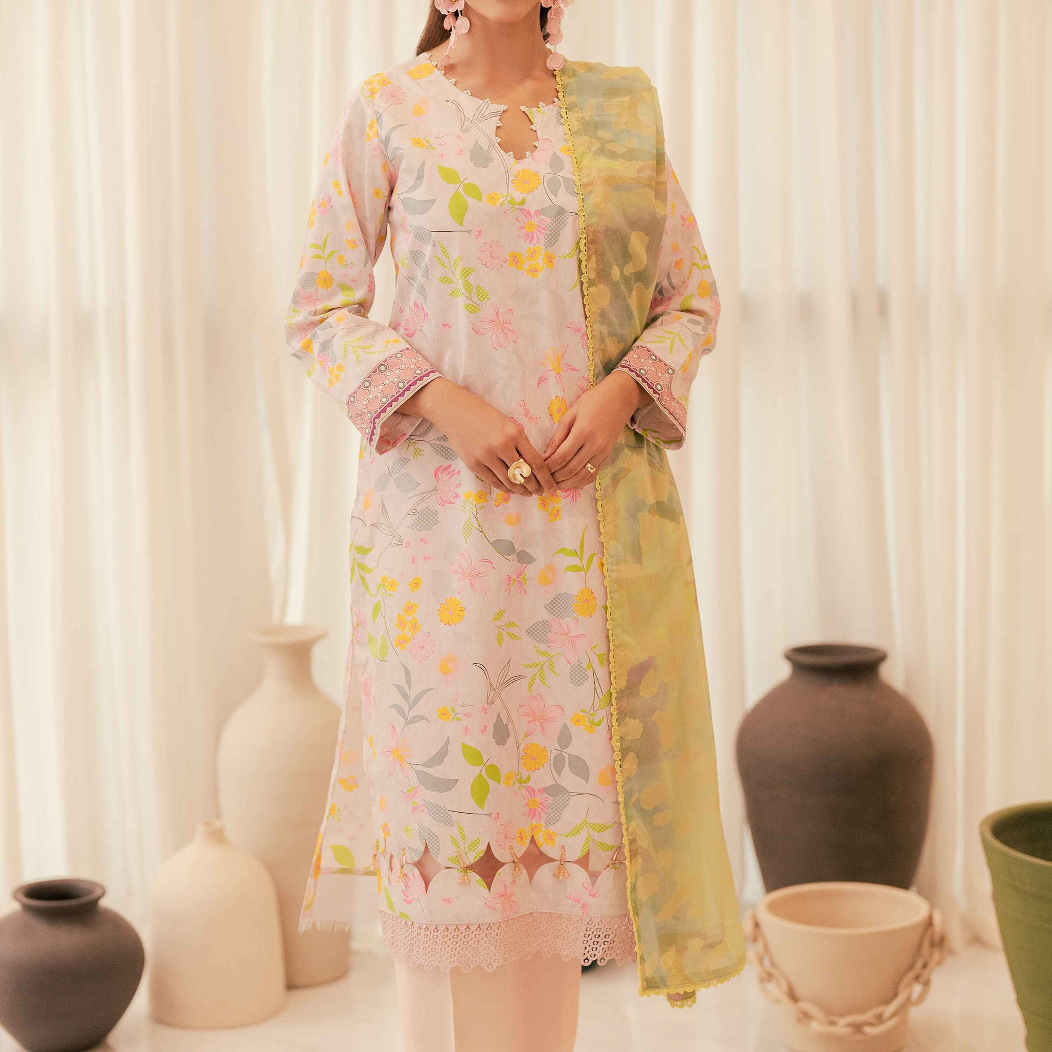 Al Zohaib | Sun Shine Bloom Cotton Silk |  SCS-24-03