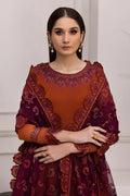 Alizeh | Formals Collection | Rust Dress 3 piece - RTW1011 - Pakistani Clothes for women, in United Kingdom and United States