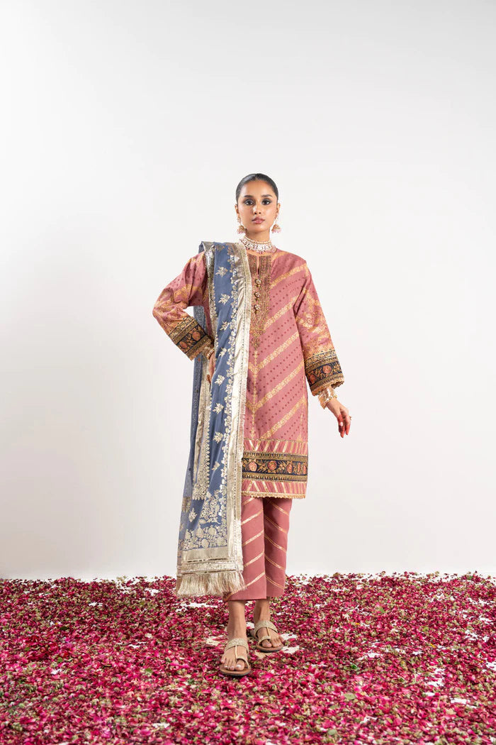 Alkaram | Festive Collection | FC-W-18F-23-3-Pink - Hoorain Designer Wear - Pakistani Ladies Branded Stitched Clothes in United Kingdom, United states, CA and Australia
