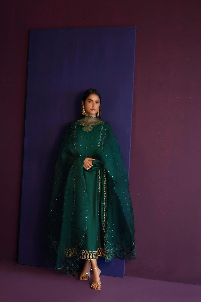Anam Akhlaq | Festive Collection | D-44 - Hoorain Designer Wear - Pakistani Ladies Branded Stitched Clothes in United Kingdom, United states, CA and Australia
