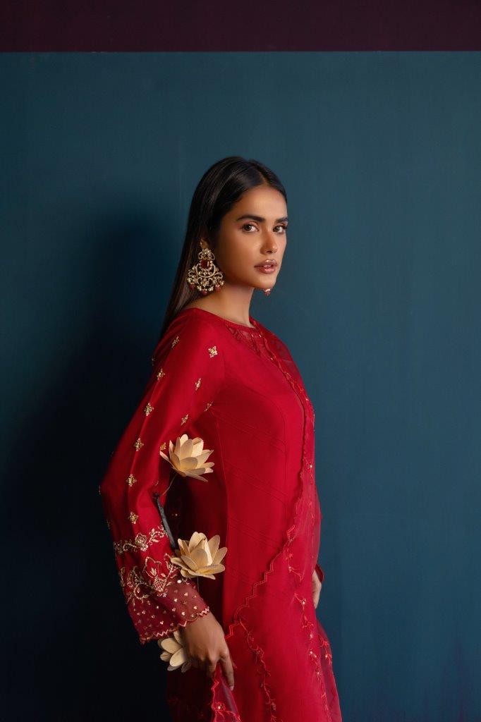 Anam Akhlaq | Festive Collection | D-46 - Hoorain Designer Wear - Pakistani Ladies Branded Stitched Clothes in United Kingdom, United states, CA and Australia