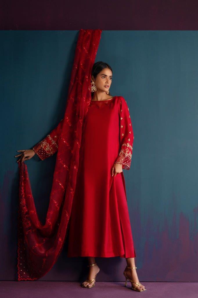Anam Akhlaq | Festive Collection | D-46 - Hoorain Designer Wear - Pakistani Ladies Branded Stitched Clothes in United Kingdom, United states, CA and Australia