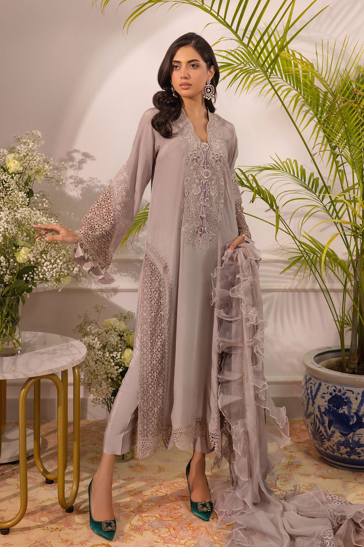 Annus Abrar | Sera Luxury | Ashni - Taupe