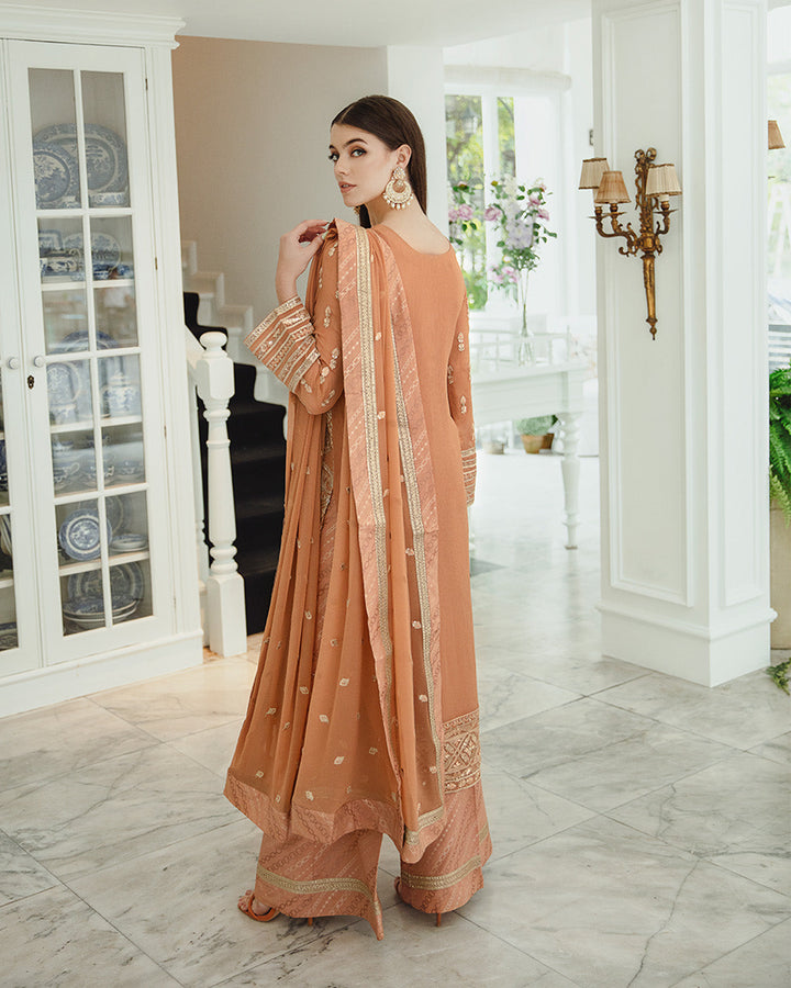 Maryum n Maria | Freesia Ariya Formals |  SW23-505 - Rosy Brown - Parisa - Pakistani Clothes for women, in United Kingdom and United States