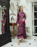 Maryum n Maria | Freesia Ariya Formals | SW23-502 - PLUM - Roshan - Pakistani Clothes for women, in United Kingdom and United States