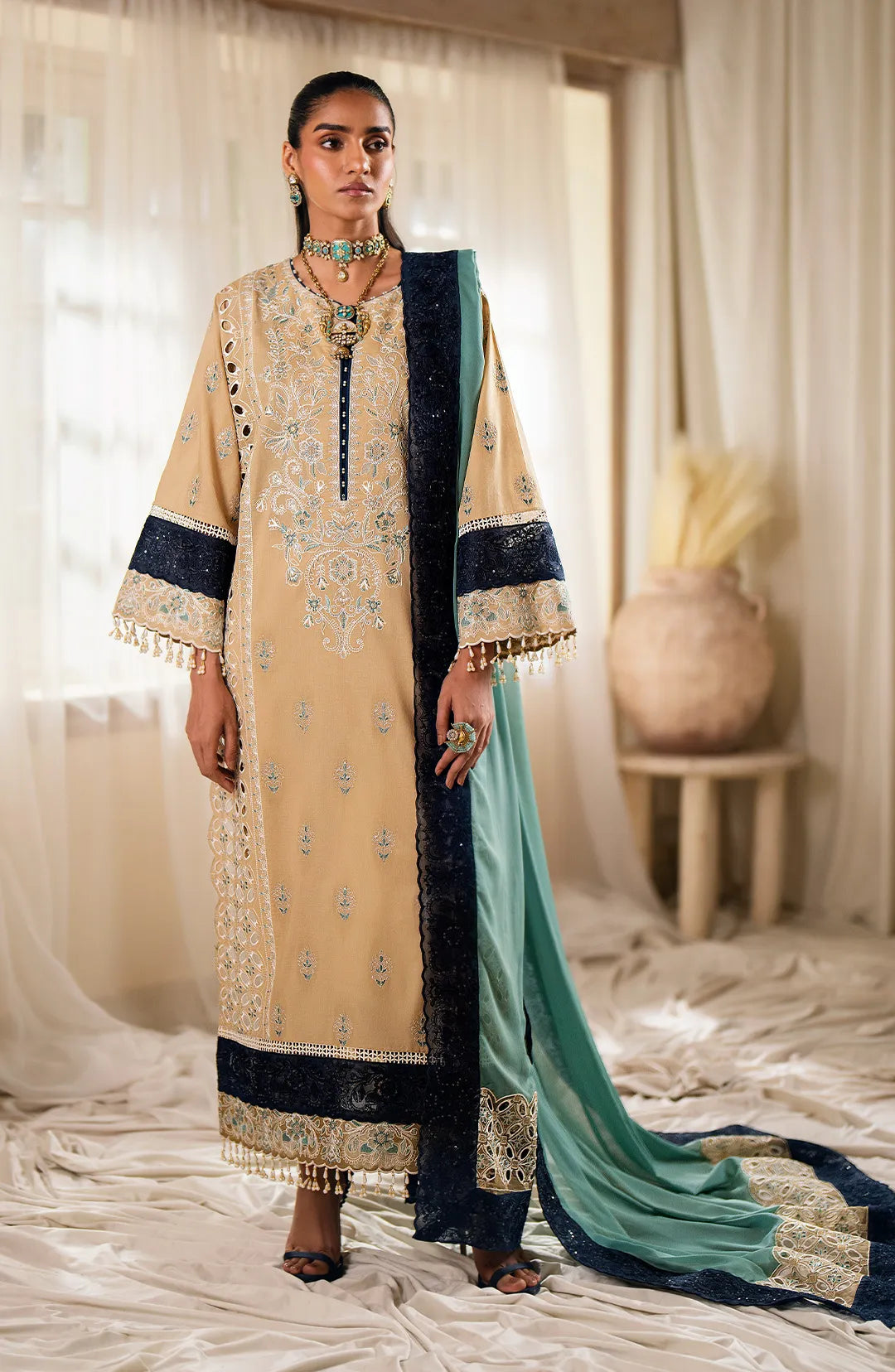 Maryum  N Maria | Eid ul Azha Luxury Lawn | AUSET - MS24-623 - Pakistani Clothes for women, in United Kingdom and United States