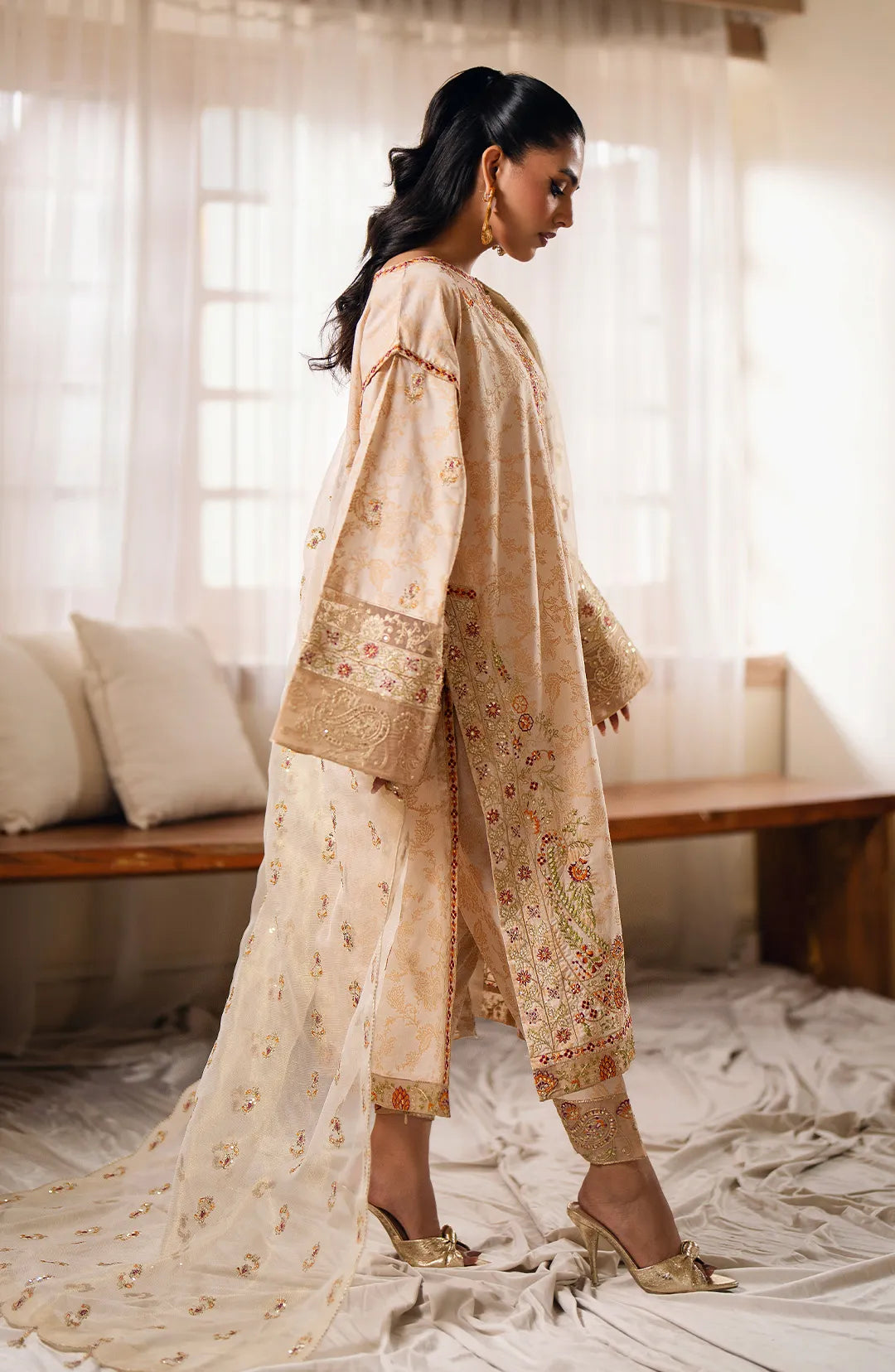 Maryum  N Maria | Eid ul Azha Luxury Lawn | ESHE - MS24-624 - Pakistani Clothes for women, in United Kingdom and United States