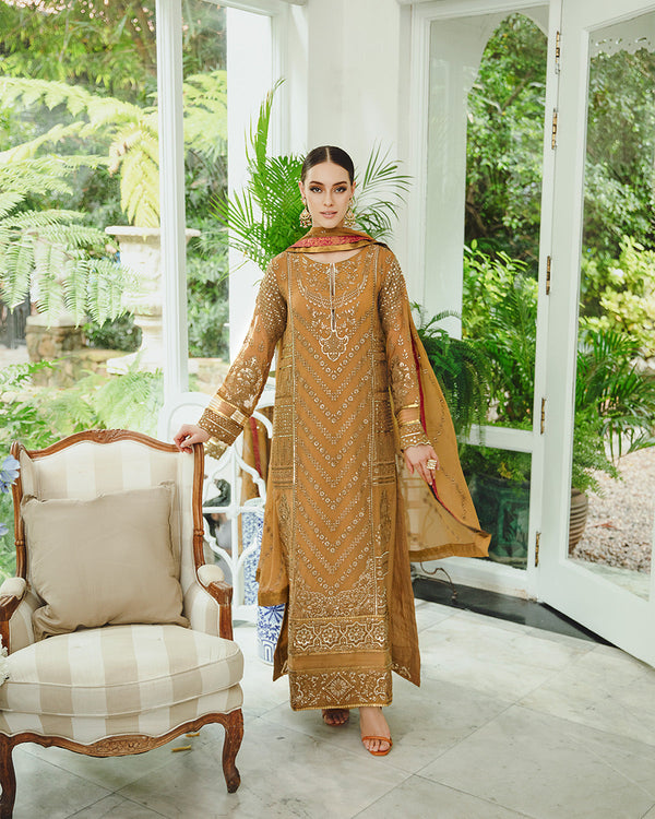 Maryum n Maria | Freesia Ariya Formals | SW23-508 - Dijon - Mahin - Hoorain Designer Wear - Pakistani Designer Clothes for women, in United Kingdom, United states, CA and Australia