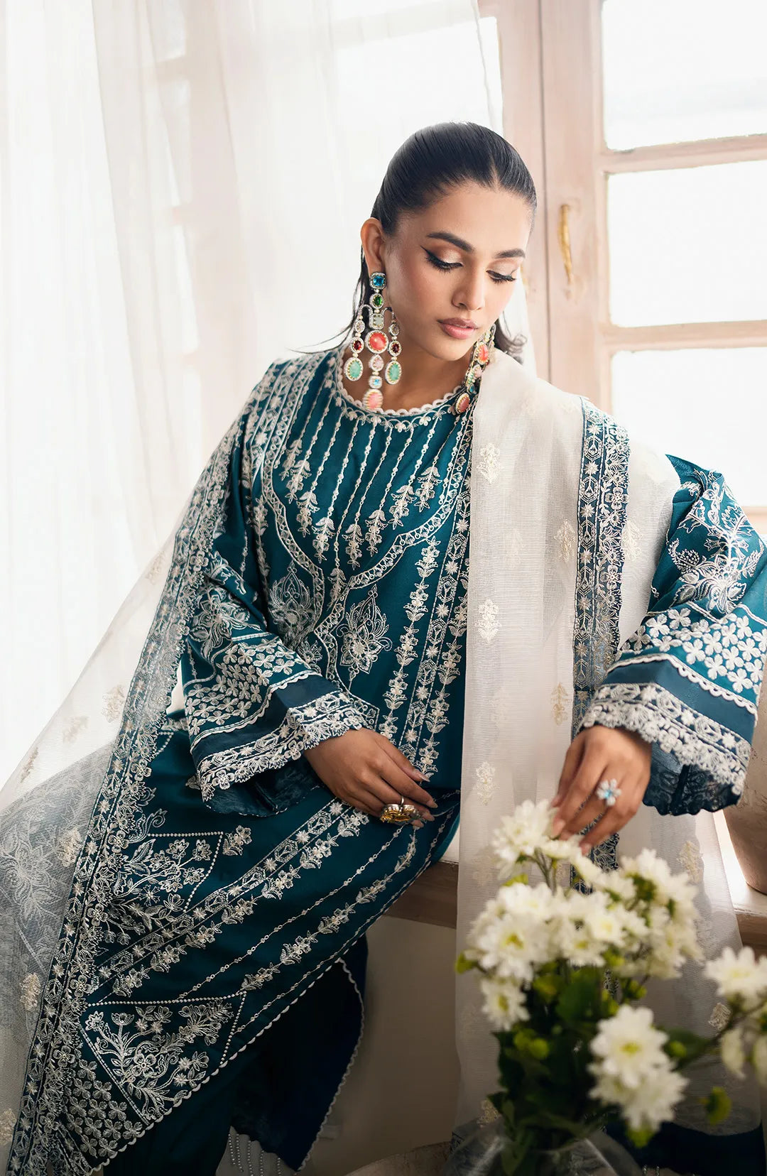 Maryum  N Maria | Eid ul Azha Luxury Lawn | NAILAH - MS24-614 - Pakistani Clothes for women, in United Kingdom and United States