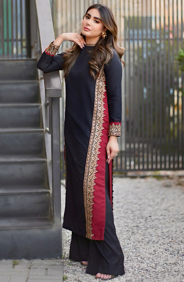 Maryum N Maria | Pret A Luxe | ADELINE - Hoorain Designer Wear - Pakistani Ladies Branded Stitched Clothes in United Kingdom, United states, CA and Australia