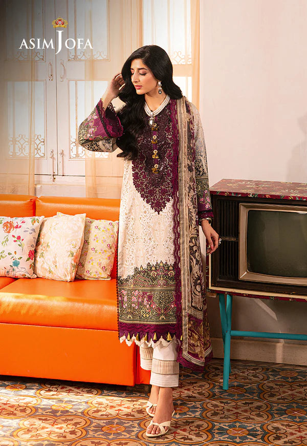 Asim Jofa | Aira Summer Prints | AJAR 21 - Hoorain Designer Wear - Pakistani Ladies Branded Stitched Clothes in United Kingdom, United states, CA and Australia