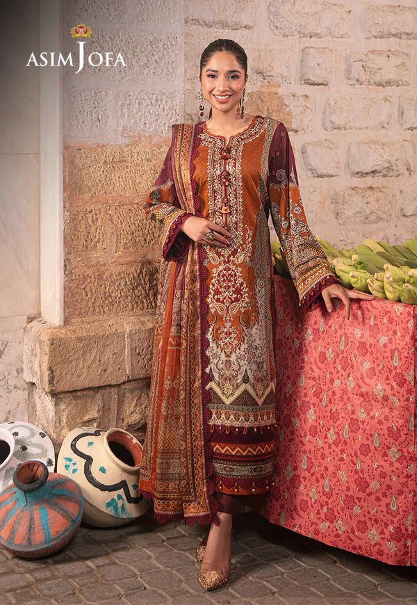 Asim Jofa | Aira Summer Prints | AJAR 20 - Hoorain Designer Wear - Pakistani Ladies Branded Stitched Clothes in United Kingdom, United states, CA and Australia