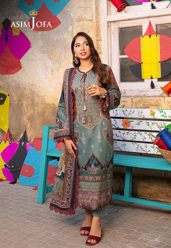 Asim Jofa | Aira Summer Prints | AJAR-01 - Pakistani Clothes for women, in United Kingdom and United States