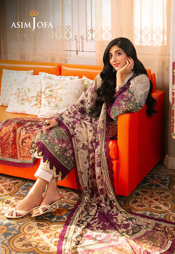 Asim Jofa | Aira Summer Prints | AJAR 21 - Hoorain Designer Wear - Pakistani Ladies Branded Stitched Clothes in United Kingdom, United states, CA and Australia