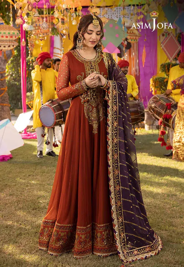 Asim Jofa | Dastaan Collection 24 | AJDA-19 - Hoorain Designer Wear - Pakistani Ladies Branded Stitched Clothes in United Kingdom, United states, CA and Australia