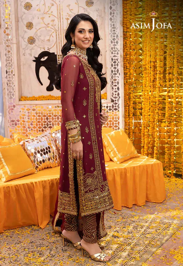 Asim Jofa | Dastaan Collection 24 | AJDA-20 - Hoorain Designer Wear - Pakistani Ladies Branded Stitched Clothes in United Kingdom, United states, CA and Australia
