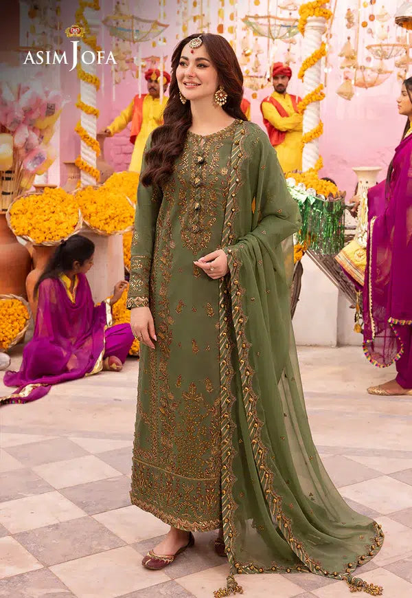Asim Jofa | Dastaan Collection 24 | AJDA-09 - Hoorain Designer Wear - Pakistani Ladies Branded Stitched Clothes in United Kingdom, United states, CA and Australia