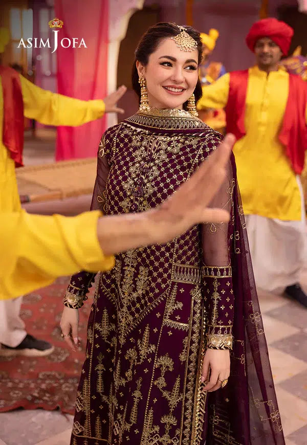 Asim Jofa | Dastaan Collection 24 | AJDA-03 - Hoorain Designer Wear - Pakistani Ladies Branded Stitched Clothes in United Kingdom, United states, CA and Australia