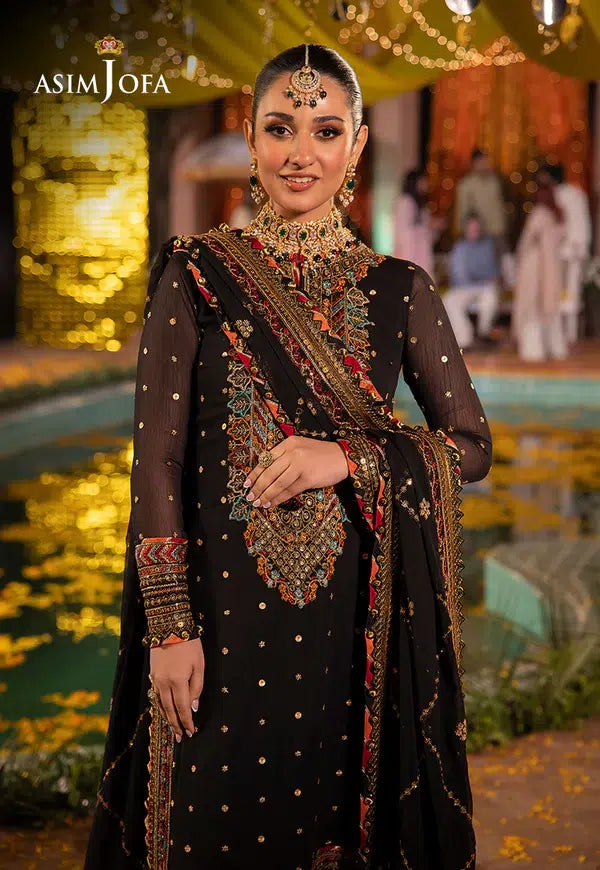 Asim Jofa | Dastaan Collection 24 | AJDA-02 - Hoorain Designer Wear - Pakistani Ladies Branded Stitched Clothes in United Kingdom, United states, CA and Australia