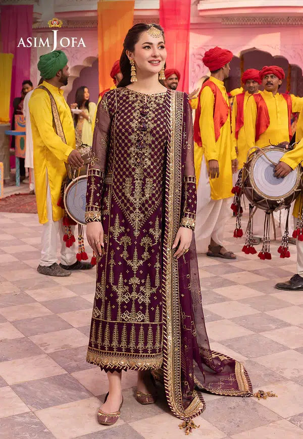 Asim Jofa | Dastaan Collection 24 | AJDA-03 - Hoorain Designer Wear - Pakistani Ladies Branded Stitched Clothes in United Kingdom, United states, CA and Australia