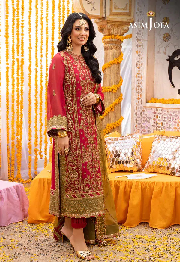 Asim Jofa | Dastaan Collection 24 | AJDA-29 - Hoorain Designer Wear - Pakistani Ladies Branded Stitched Clothes in United Kingdom, United states, CA and Australia
