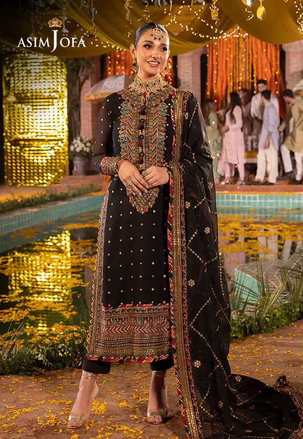Asim Jofa | Dastaan Collection 24 | AJDA-02 - Hoorain Designer Wear - Pakistani Designer Clothes for women, in United Kingdom, United states, CA and Australia