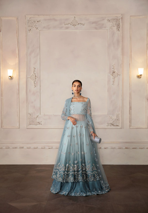 Ayesha and Usman | Bliss Luxury Pret | Frozen Aqua