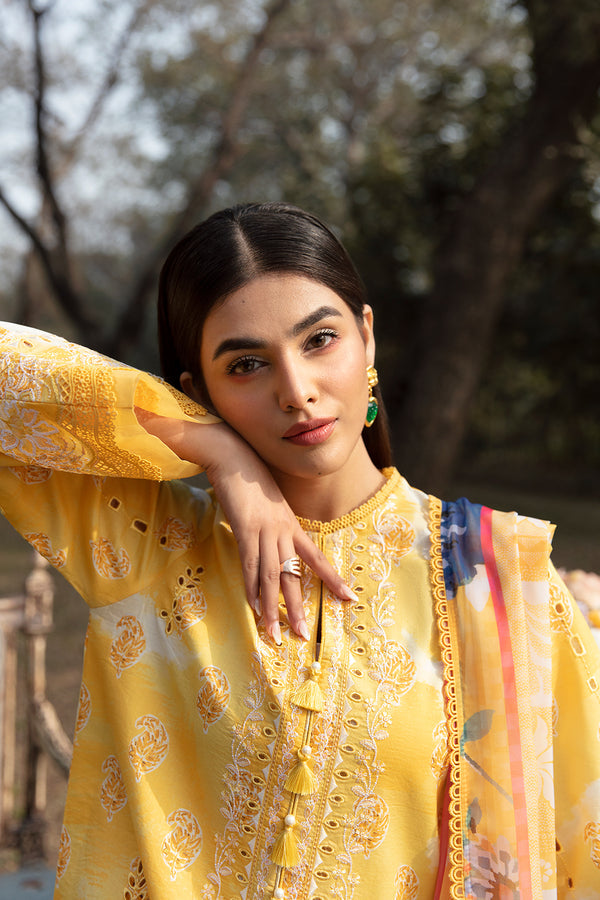 Afrozeh | Ayzel Summer Dream | DAFFODIL - Hoorain Designer Wear - Pakistani Ladies Branded Stitched Clothes in United Kingdom, United states, CA and Australia