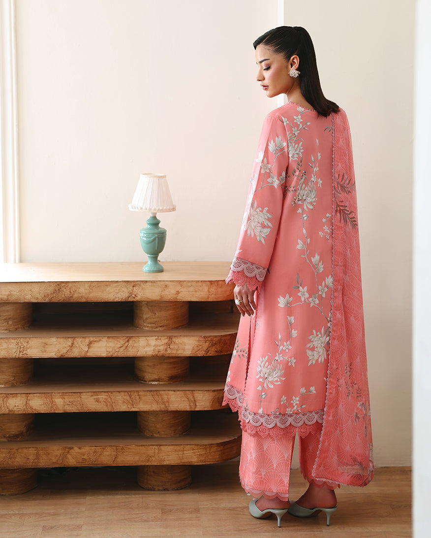 Roheenaz | Eclat Garden Printed Lawn | Azalea Grace