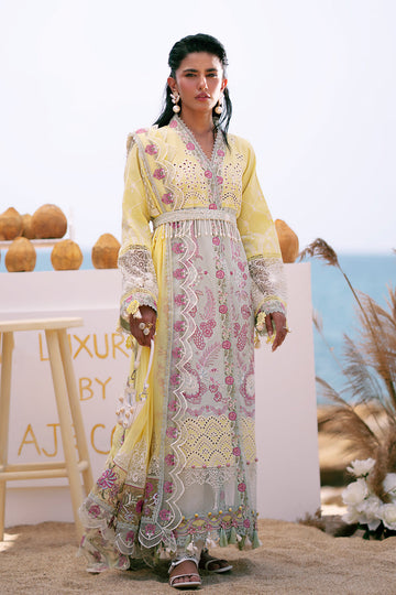 AJR Couture | Dastan Luxury Lawn 25 | Azure