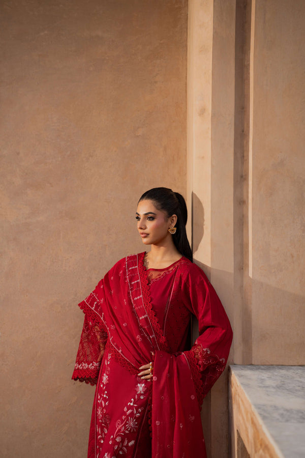 Azzal | Lawn 25 | CRIMSON