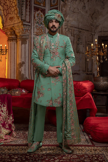 Pakistani Menswear | Mina Kashif | Sherwani D-03