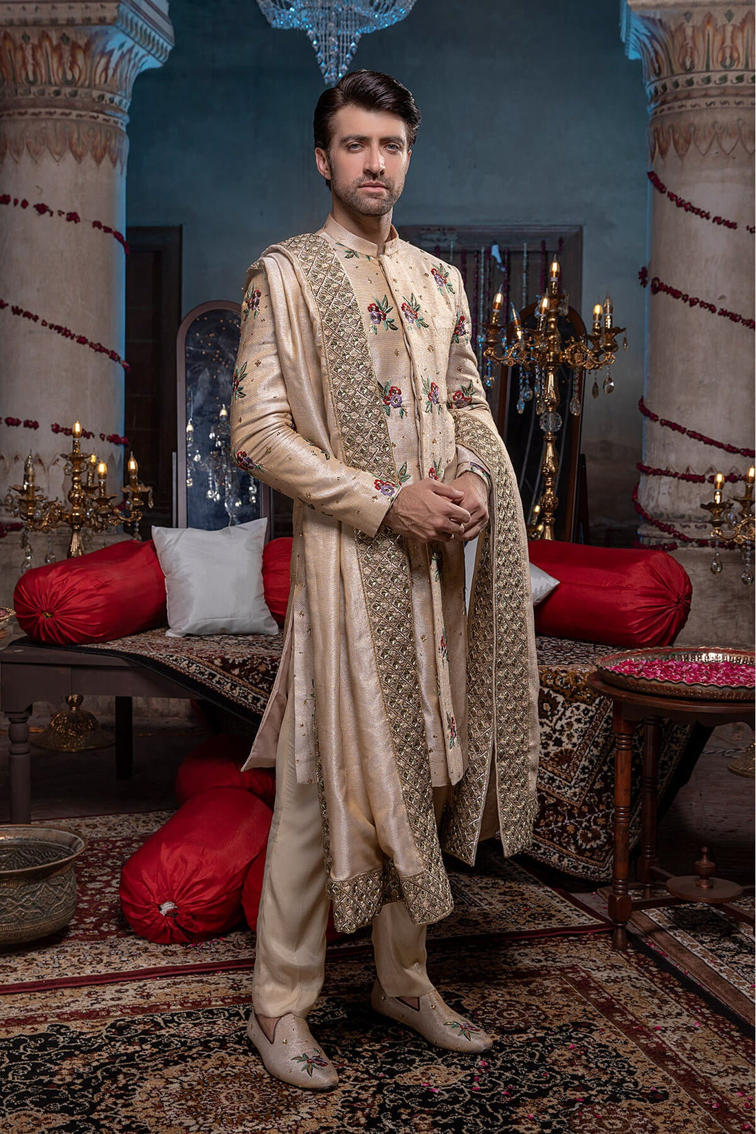 Pakistani Menswear | Mina Kashif | Sherwani D-20