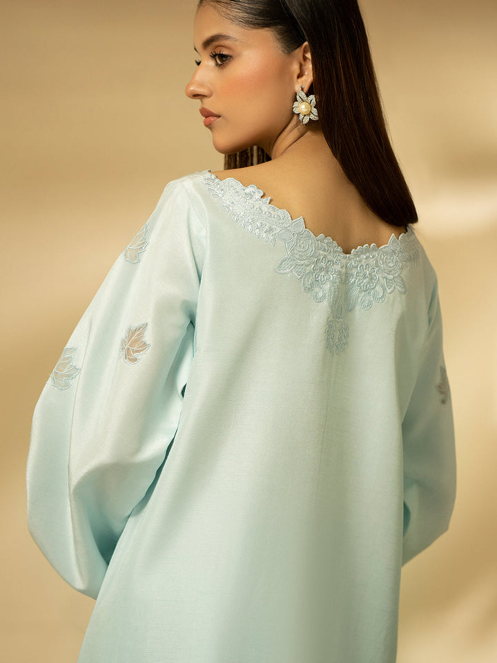 Fozia Khalid | Eid Edit 24 | Celestial Serenity - Hoorain Designer Wear - Pakistani Ladies Branded Stitched Clothes in United Kingdom, United states, CA and Australia