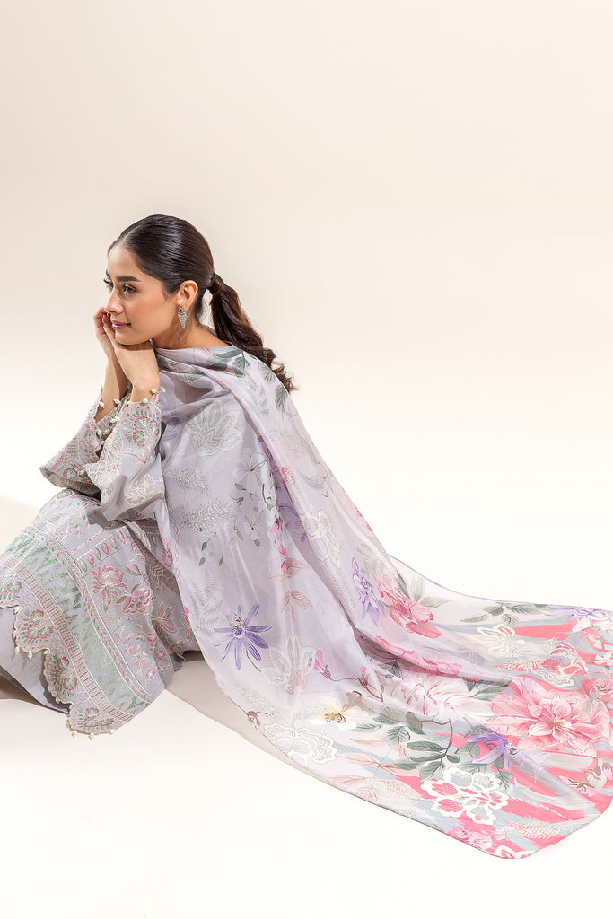 Beech Tree| Embroidered Lawn 24 | P-21 - Hoorain Designer Wear - Pakistani Ladies Branded Stitched Clothes in United Kingdom, United states, CA and Australia