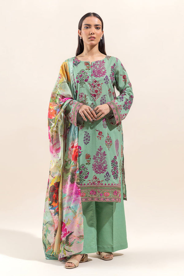 Beech Tree| Embroidered Lawn 24 | P-11 - Hoorain Designer Wear - Pakistani Designer Clothes for women, in United Kingdom, United states, CA and Australia