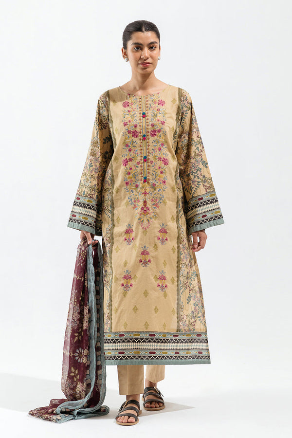 Beech Tree| Embroidered Lawn 24 | P-14 - Hoorain Designer Wear - Pakistani Designer Clothes for women, in United Kingdom, United states, CA and Australia