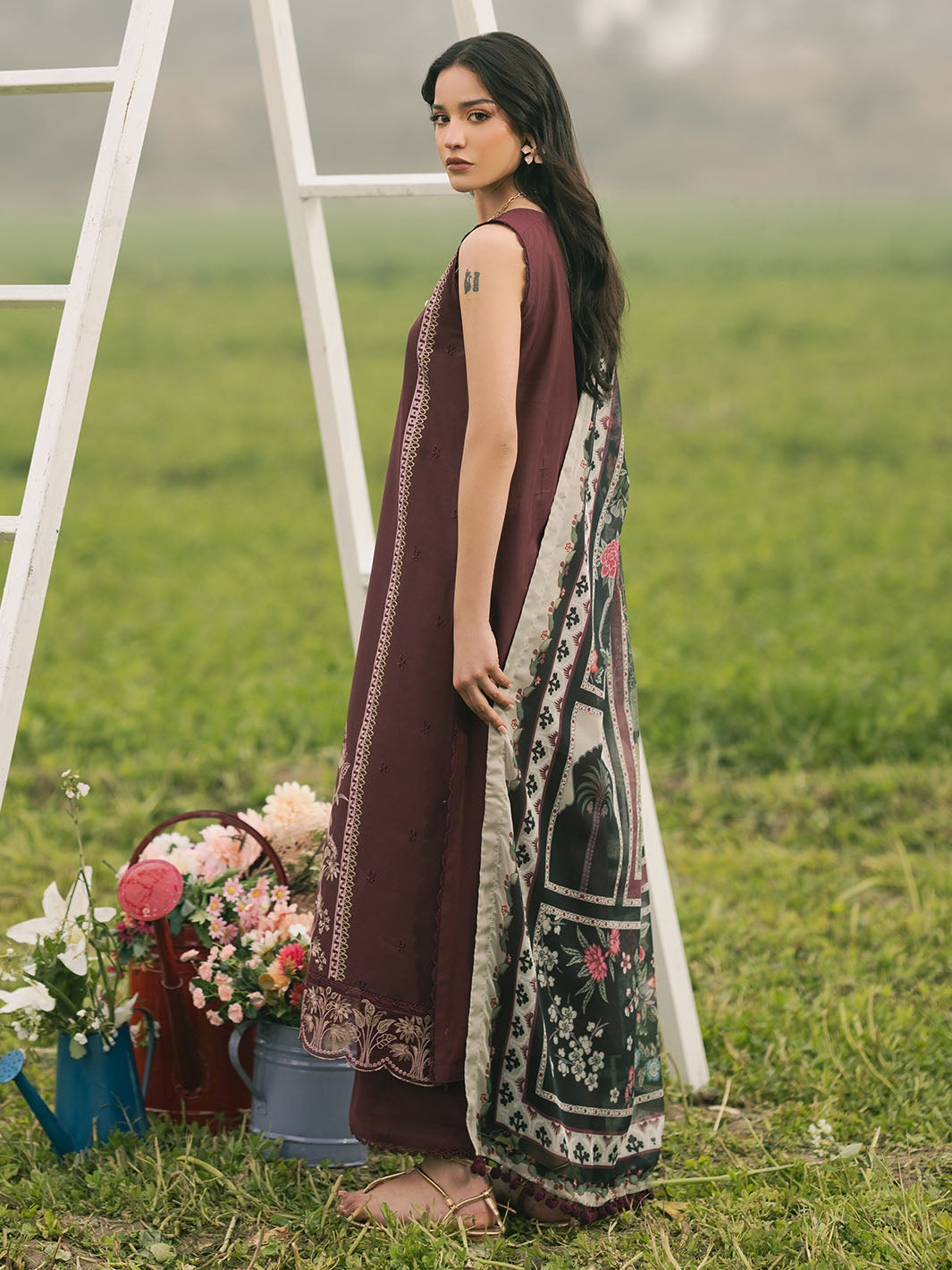 Izel | Dareen Luxury Lawn 25 | BAHISHT