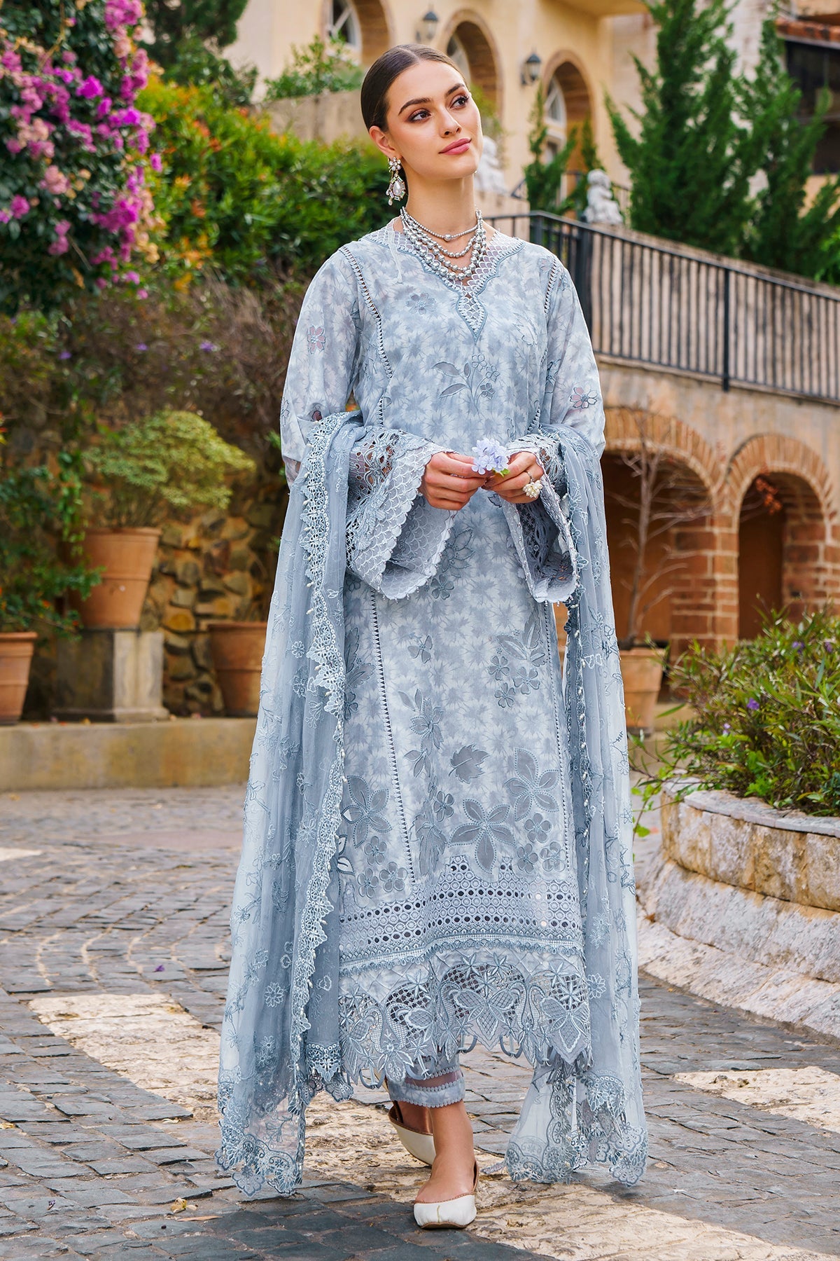 Baroque | Swiss Lawn 24 | SL12-D05 - Pakistani Clothes for women, in United Kingdom and United States