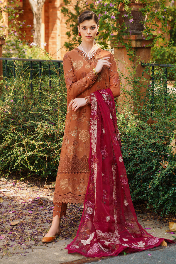 Baroque | Swiss Lawn 24 | SL12-D08 - Hoorain Designer Wear - Pakistani Ladies Branded Stitched Clothes in United Kingdom, United states, CA and Australia