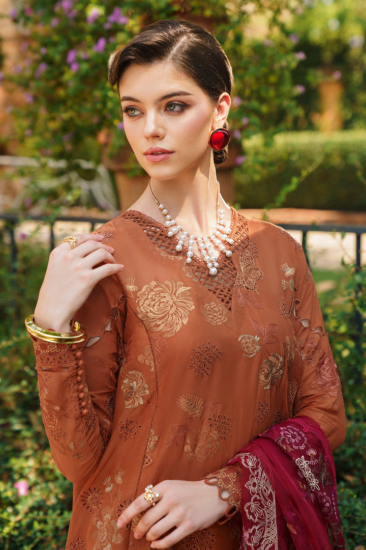 Baroque | Swiss Lawn 24 | SL12-D08 - Hoorain Designer Wear - Pakistani Ladies Branded Stitched Clothes in United Kingdom, United states, CA and Australia