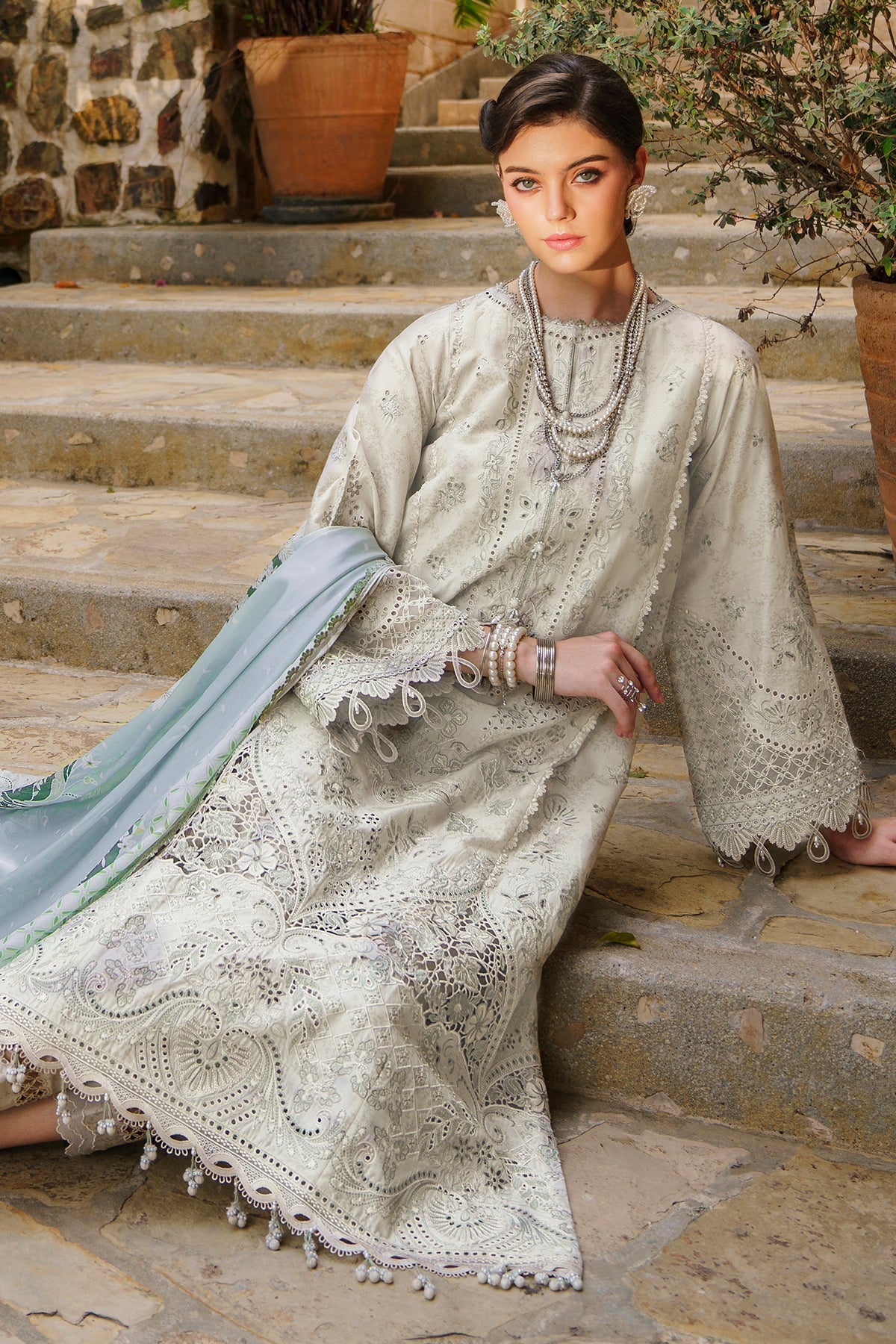 Baroque | Swiss Lawn 24 | SL12-D01 - Pakistani Clothes for women, in United Kingdom and United States