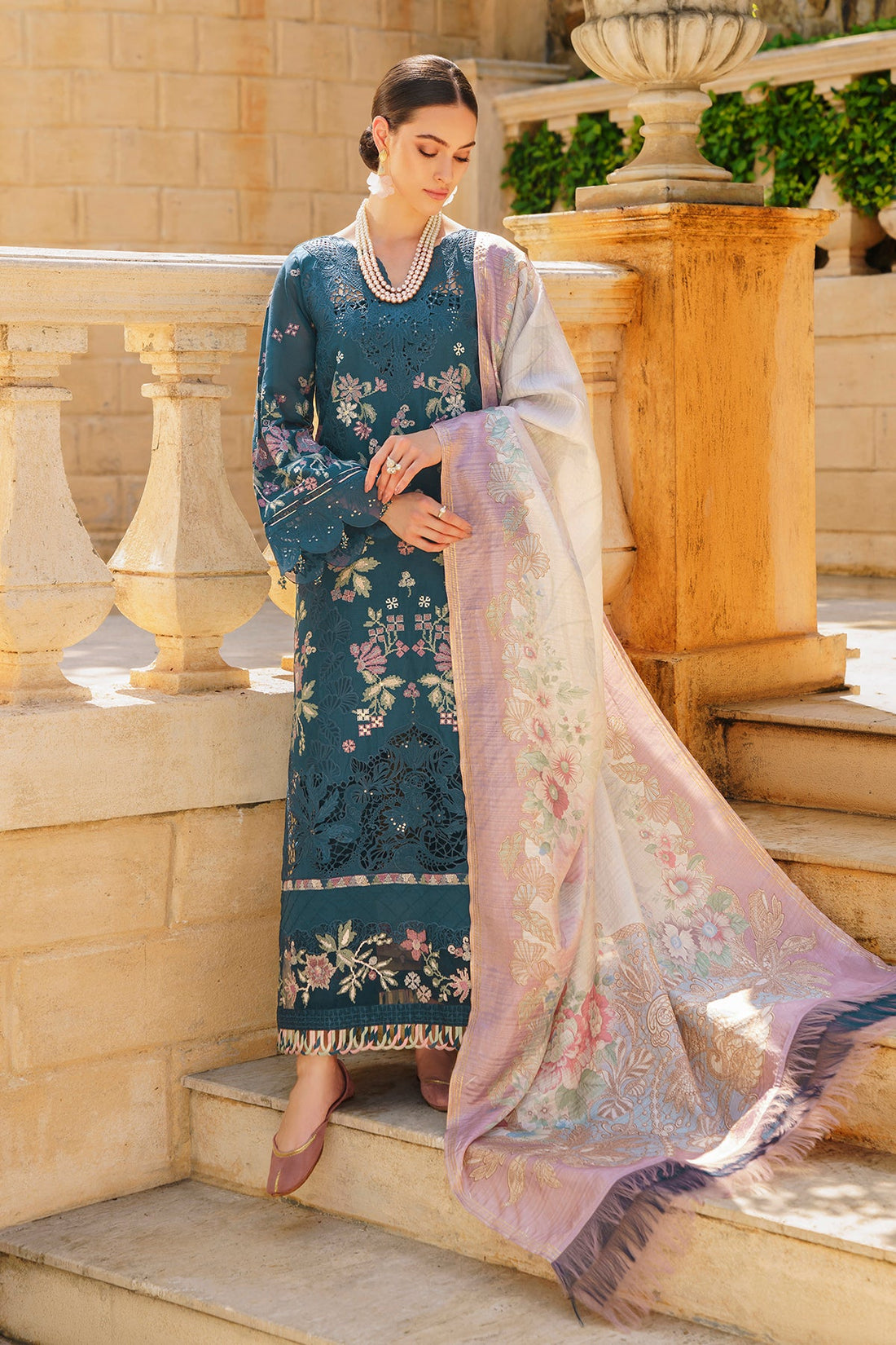 Baroque | Swiss Lawn 24 | SL12-D02 - Pakistani Clothes for women, in United Kingdom and United States