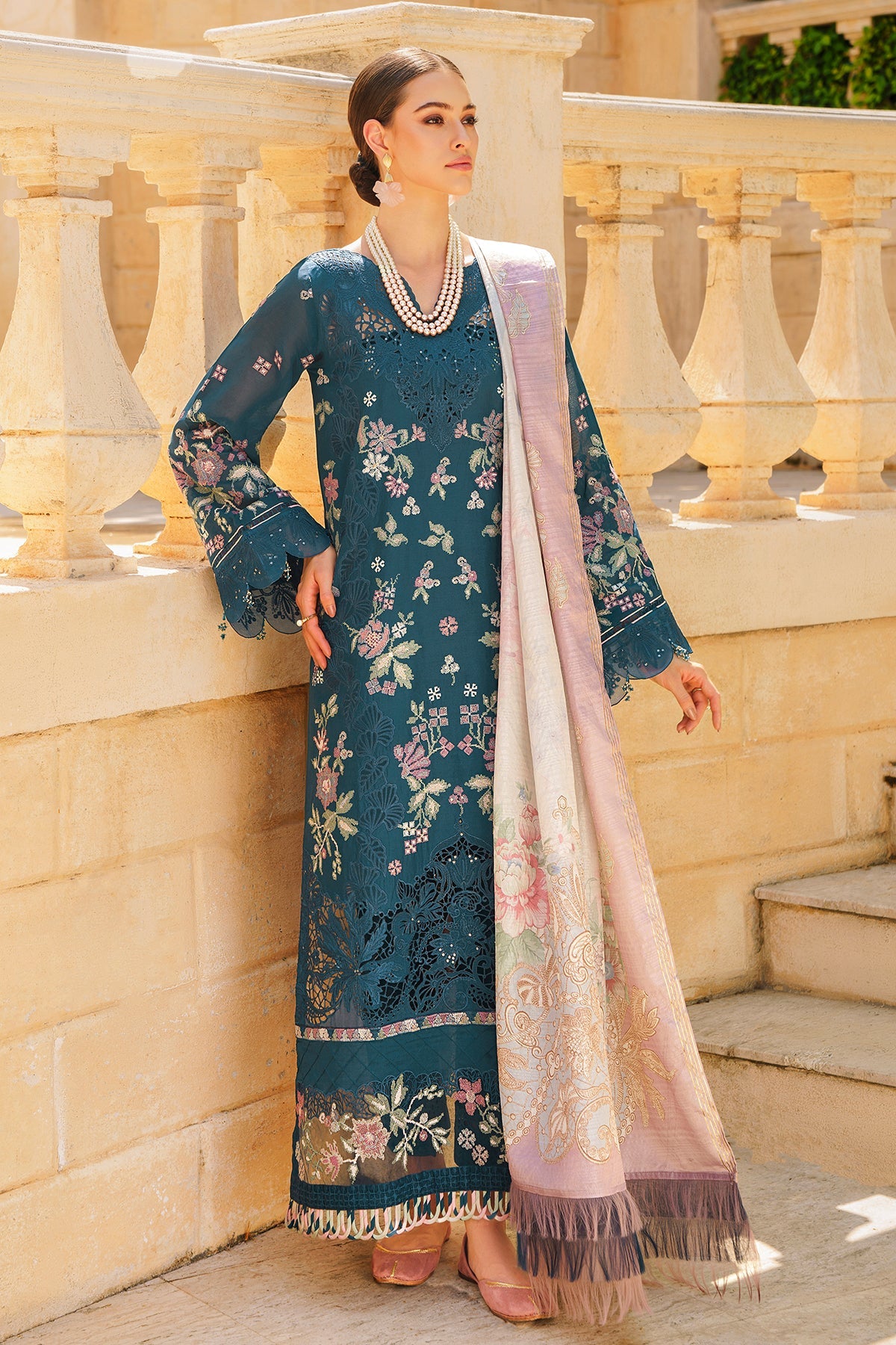 Baroque | Swiss Lawn 24 | SL12-D02 - Pakistani Clothes for women, in United Kingdom and United States