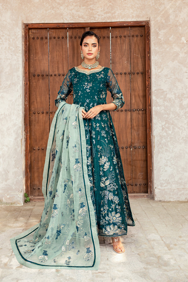 Batik | Desire Formal Dresses | Teal - Hoorain Designer Wear - Pakistani Ladies Branded Stitched Clothes in United Kingdom, United states, CA and Australia