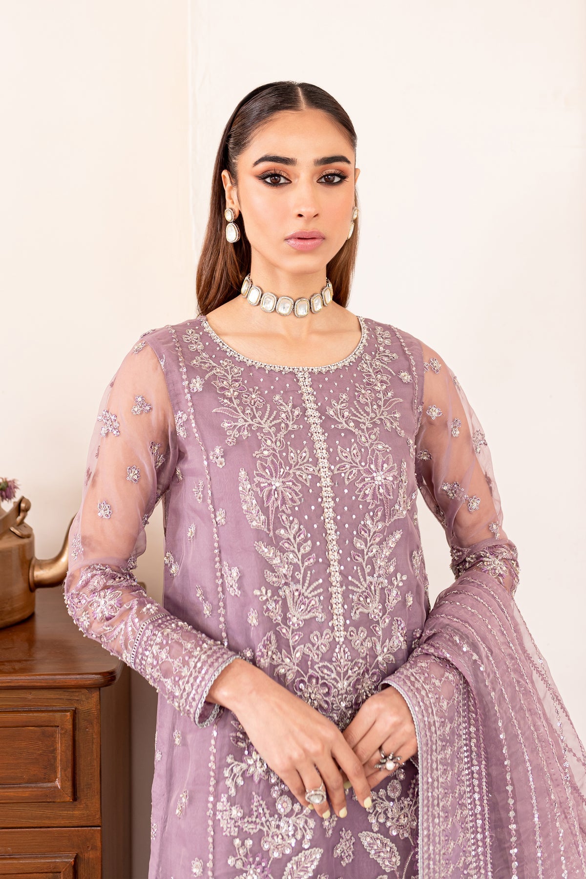 Batik | Desire Formal Dresses | Wasteria Blush - Pakistani Clothes for women, in United Kingdom and United States